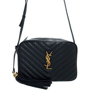 Saint Laurent Quilted Matelasse Paris Lou Camera Chain Shoulder Bag